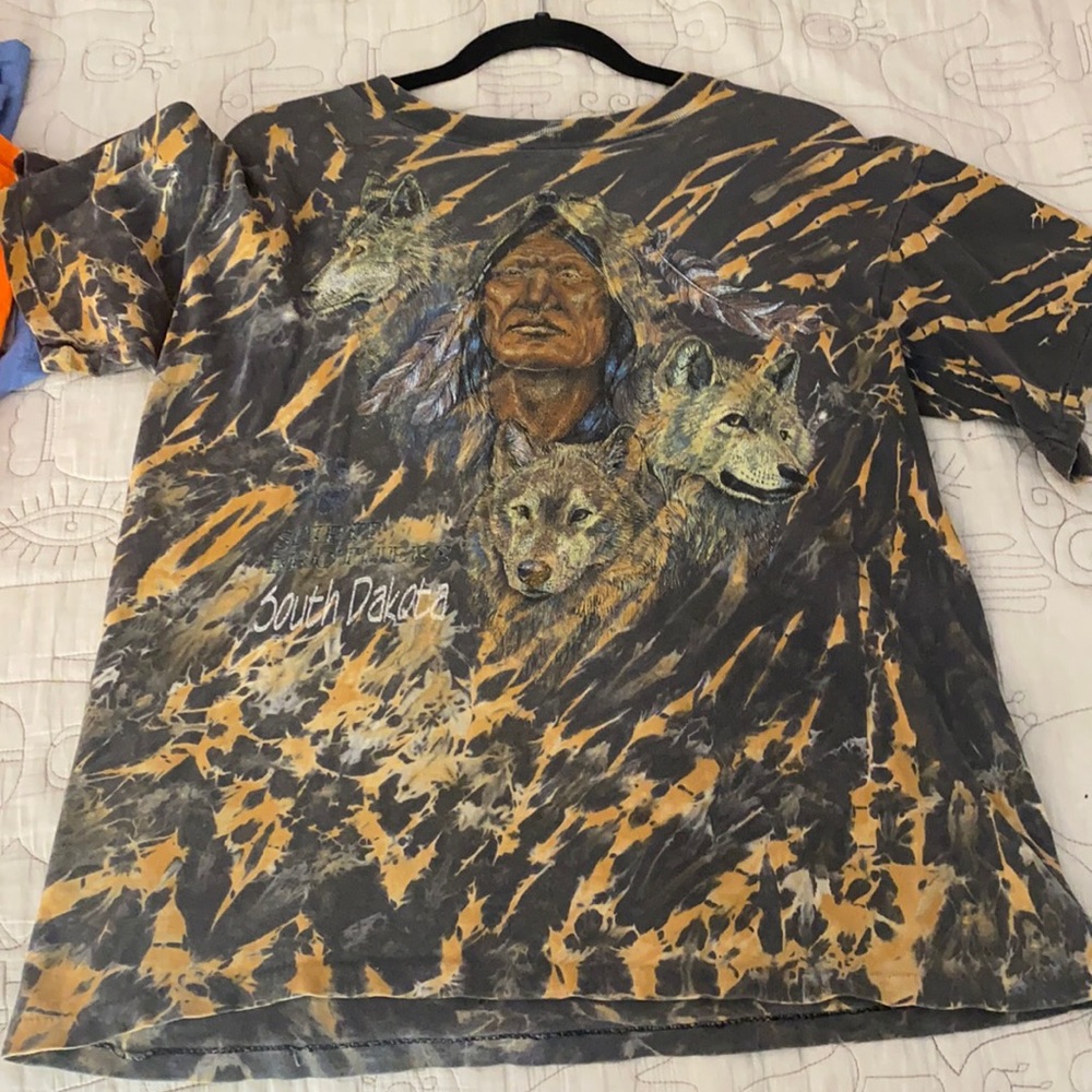 South Dakota tie dye tee S